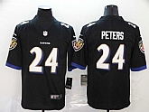 Nike Ravens 24 Marcus Peters Black Vapor Untouchable Limited Jersey,baseball caps,new era cap wholesale,wholesale hats